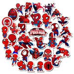 35Pcs Spider-Man Stickers for Kids, Superhero Stickers Spider Man Cartoon Sticker PVC Waterproof Stickers for Water Bottle, Helmet, Flask, Car, Bike, Bumper, Skateboard, Luggage