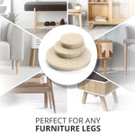 HASTHIP® 80Pcs Felt Furniture Pads for Chair & Table Legs - 3 Sizes Round Floor Protectors 2/3/4cm - Self-Adhesive, Non-Slip, Anti-Scratch, Noise Reduction Felt Pads for Hardwood & Tile