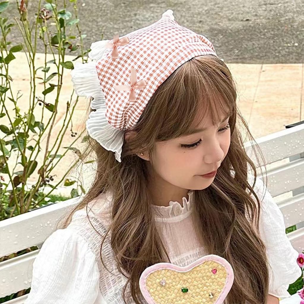 HASTHIP 2-Pack Lace Headbands with Bow Detail for Women