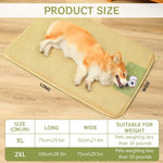 HASTHIP® Sleeping Pad for Pets, Rattan Cat Bed Mats with Anti-Slip & Waterproof Bottom, Pet Pad Sleeping Easy to Clean Ideal for Dogs & Cats - 75x100CM