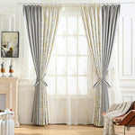 HASTHIP Curtain Tie Backs for Living Room with Strong Magnetic Hold 48cm Rope | Grey Polyester Set of 4