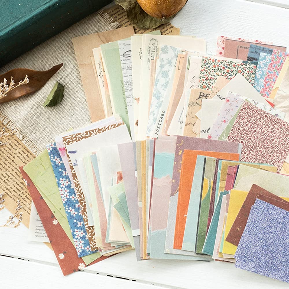 HASTHIP Vintage Scrapbook Paper Supplies for DIY Journaling with 360 Sheets in 6 Sets | Textured Matte Single Sided Designs
