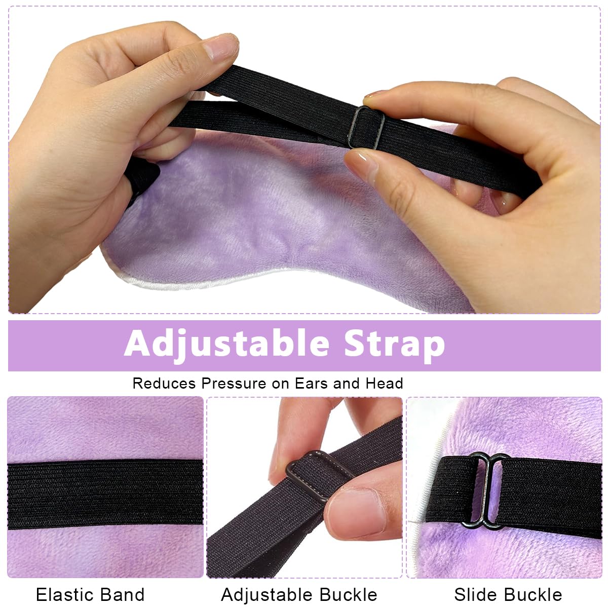 HASTHIP Heated Eye Mask for Sleep and Relaxation with 5-Level 36–50°C Control | USB Powered