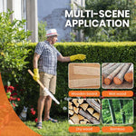 HASTHIP Hand Saw for Gardening with 77cm Double Sided Blade and Wooden Handle | Detachable Screw Fasteners