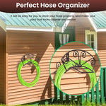 HASTHIP Garden Hose Hanger for Wall Mounting with Cast Iron Hook 33.5x14.5x17.8cm | Rustproof Outdoor Storage