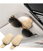 HASTHIP® Soportes para gafas de sol en la visera del coche