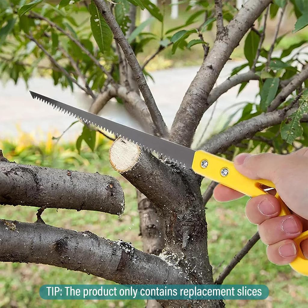 HASTHIP Hand Pruning Saws Replacement 5pcs for Gardening and Woodwork | 9in SK5 Alloy Steel Blades