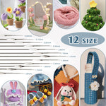 HASTHIP Crochet Kit for Beginners with 107 pcs Ergonomic Hooks and Blue Travel Bag | DIY Craft Set