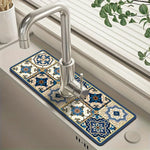 HASTHIP® BathroomSink Tapete de Silicona para Fregadero de Cocina,Alfombrilla Absorbente,Protector Contra Salpicaduras Tapete Secado para Encimera y Grifo Antideslizante y Fácil Limpiar Ideal Cocina