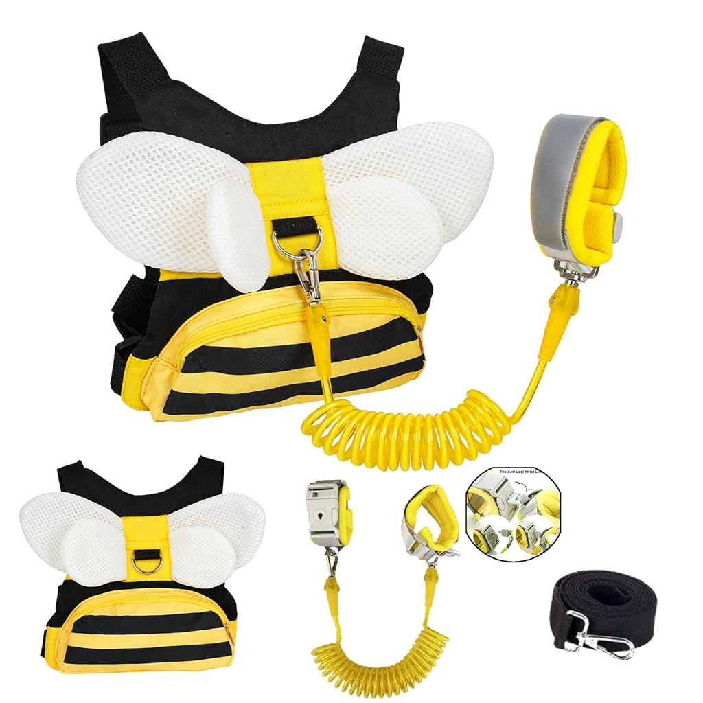 HASTHIP® Arnés para niños pequeños con correa antipérdida - Mochila con correa de seguridad 3 en 1