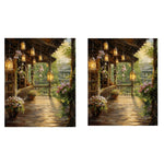 HASTHIP Paint by Numbers for Adults 40 x 50 cm with Acrylic Colors & Brushes | Countryside Hallway DIY Art Kit