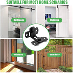 HASTHIP Door Latch Lock for Home and Barn featuring 90 Degree Sliding Mechanism | 2 Pack 304 Stainless Steel