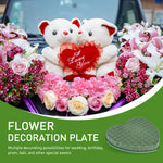 Heart Shape Floral Foam Frame for Wedding Car Flower Decoration Strong Suction Cup Flower Arrangement Frame with Floral Foam Wall Room Decor Floral Foam Heart Shape Frame, 20x21cm