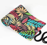 HASTHIP® 72 Slot Canvas Pencil Wrap Case Combo, Roll Up Maple & Fallen Leaves Print Pouches for Artists, Journaling, Sketching, DIY, Scrapbooking, Planners, Crafts, Students, Multicolor