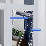 HASTHIP Window Cleaning Tool for Home and Car with 47 in Handle and 180° Rotatable Head | Streak-Free Squeegee