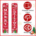 HASTHIP Christmas Decorations for Door and Wall featuring 5.9ft Hanging Banner | Oxford Cloth