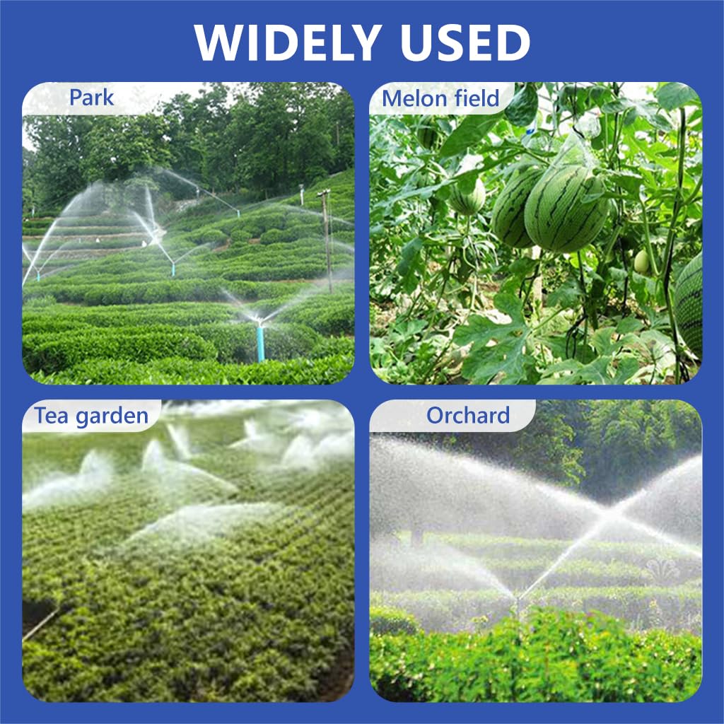 HASTHIP Automatic Rotating Sprinkler for Garden Lawn Irrigation with Aluminum Alloy Build