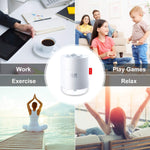 500ml Mini Silent Humidifier Household Car Humidifier Desktop Humidifier with Atmosphere Light Car Office Kids Room Bedroom Auto Shut-Off, 2 Spray Modes,LED (white)