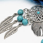 HASTHIP Dream Catcher Keychain for Handbags and Keys with Tassel Feather | 17 cm Alloy Steel Design