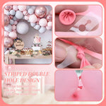 HASTHIP Balloon Decorating Strip Kit for DIY Arch Garland with 32Ft Tape & 300 Dots | Includes Tying Tools and Flower Clips