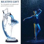 HASTHIP Ballet Dancing Girl Sculpture for Display Cabinet and Desk with 11x6x23cm Resin Design | Elegant Gift Idea