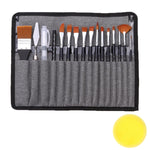 HASTHIP Artist Paint Brush Set for Acrylic and Oil Painting with 16pcs Nylon Bristles | Brush Storage Bag for Beginners and Professionals