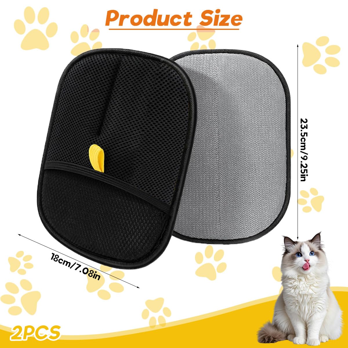 Qpets® Pet Hair Removal Gloves