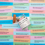 HASTHIP Mom I Want to Hear Your Story Jar for Mothers featuring Color Coded Themes | Thoughtful Family Conversation Game