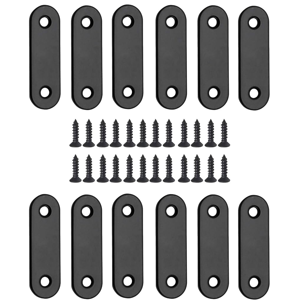 HASTHIP® 12Pcs Straight Brace, Flat Brace 2" x 0.6"