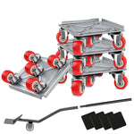 HASTHIP Furniture Mover for Heavy Items with 360° Rubber Wheels and Carbon Steel Lifter | Supports up to 700kg