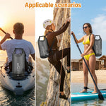 HASTHIP® 10L Waterproof Dry Bags with Waterproof Phone Pouch for Swimming, Roll Up Closure with Quick Release Buckle & Shoulder Strap, Floating Dry Bag for Swim, Beach, Travel