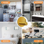 HASTHIP Self Adhesive Wall Hooks for Bathroom and Kitchen featuring 304 Stainless Steel | 12PCS Rustproof Waterproof Design
