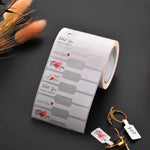 HASTHIP Jewelry Label Loops for Rings and Necklaces 1000pcs with Writable Surface | Self Adhesive Paper Tags