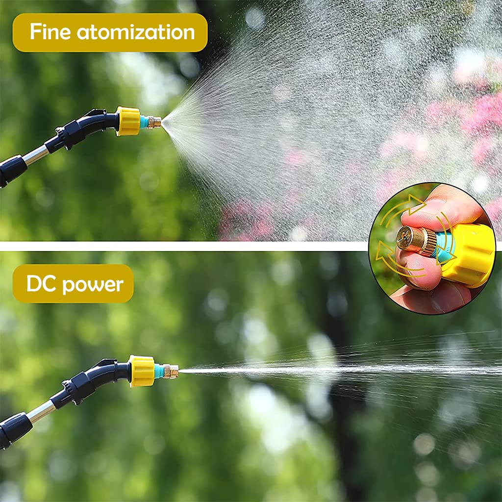 HASTHIP Electric Garden Sprayer for Agriculture with 12L Tank and Telescopic Wand | USB Rechargeable Pump with 4 Nozzles