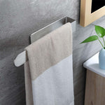 HASTHIP® Wall Towel Holder 9'', 304 Stainless Steel Utility Holder Towel, Self Adhesive Wall Towel Holder for Bathroom & Kitchen, Durable Rustproof Utility Rack for Hand Towels, Towels & Dishcloths