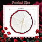 HASTHIP Crochet Flower Blanket for Couch Gift featuring 3D Rose Edge and 43 in Diameter