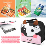 HASTHIP Lunch Bag for School and Picnic with Insulated Liner 21x12x18cm | Cartoon Fabric Design