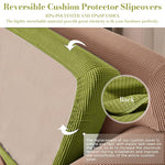 HASTHIP Sofa Seat Cushion Slipcover for Sofa and Meditation Mat 50–70cm with Stretchy Fit Fresh Green