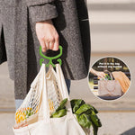 HASTHIP Bag Holders for Heavy Lifting with Dual Hooks and Ergonomic Handles | 2Pcs Green