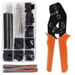 HASTHIP Wire Crimping Tool Set with 1550pcs Connectors featuring Ratchet Design and Ergonomic Handle