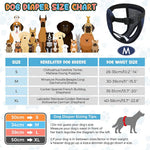 HASTHIP® Pañales Reutilizables para Perros Hembra Transpirables con 3 Almohadillas Absorbentes de Algodón,Cintura Elástica y Hebilla Rápida,Lavables y Cómodos para Cachorros Perros