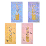 HASTHIP® Juego de marcapáginas metálicos con diseño mariposas y flores