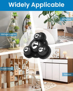 HASTHIP Self Adhesive Caster Wheels for Furniture featuring 360 Swivel and 100 kg Load Capacity