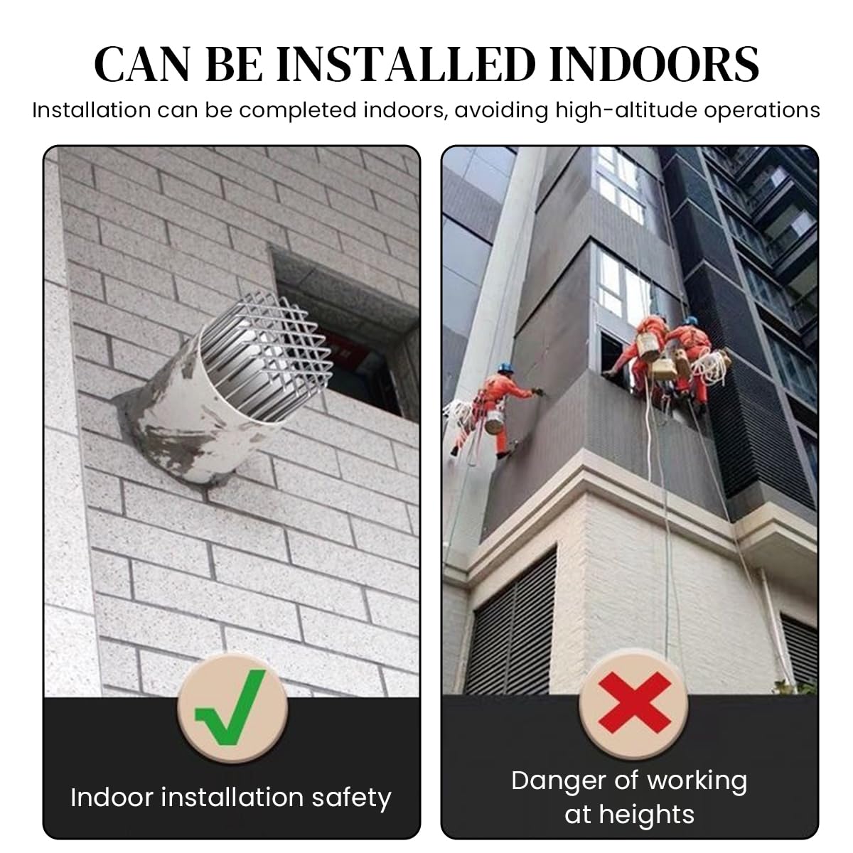 HASTHIP Drain Pipe Rat Stopper for 70mm Pipes with Anti-Rat Grid and 304 Stainless Steel | Rust Resistant Outdoor Drain Guard