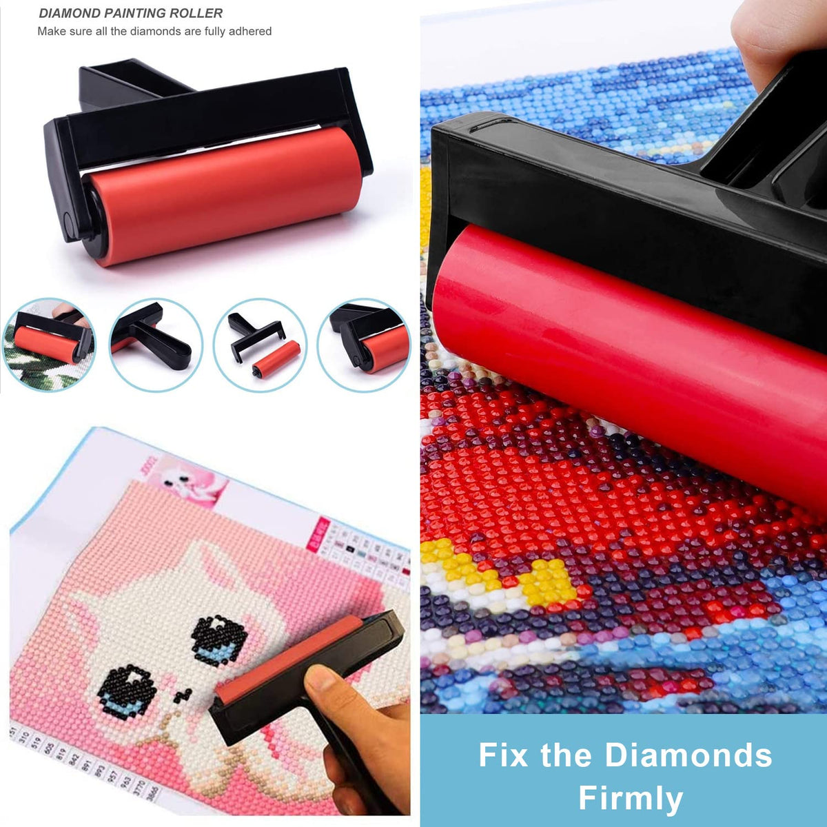 HASTHIP Diamond Painting Tools Kit for DIY Art with 22 Pieces and Dual Tip Pens | 28 Grids Organizer