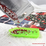 HASTHIP Diamond Pouches for Craft and Jewelry Storage with Ziplock and Clasp Ring | 50 Pcs Clear Non‑Woven Bags