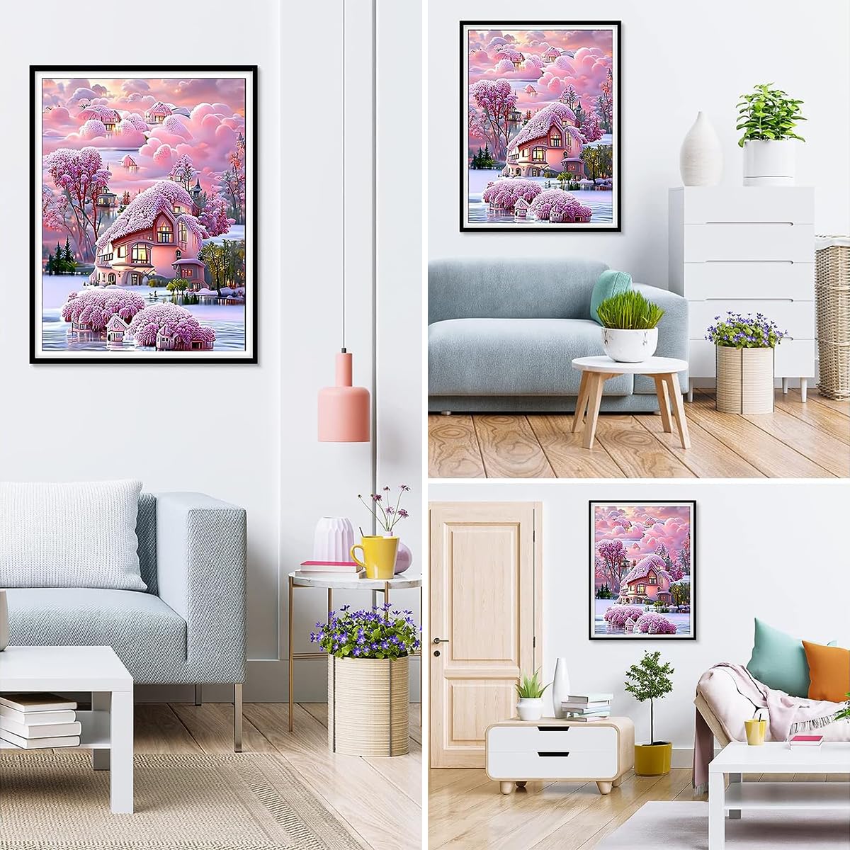 HASTHIP Diamond Painting Kit 12x16 inch for Home Wall Decoration and Leisure Gift | 5D Set for Adults and Kids