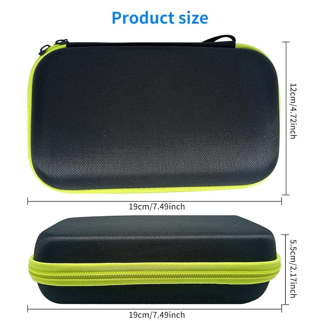 HASTHIP® Estuche de Viaje para Afeitadora Philips OneBlade QP2520 QP2530 QP2570 QP2620 QP2630,Funda Rígida EVA a Prueba de Golpes,Bolsa Protectora Portátil con Correa Mano y Cremallera