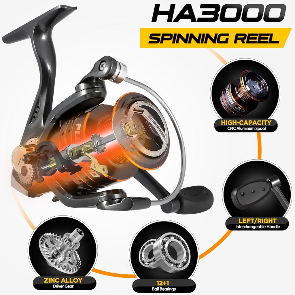 HASTHIP® Fishing Rod and Reel Combos,