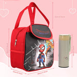 HASTHIP Kids Lunch Bag for School and Picnic featuring Insulated Lining & 23x13x23cm Size | Waterproof Nylon with Handle and Extra Pockets